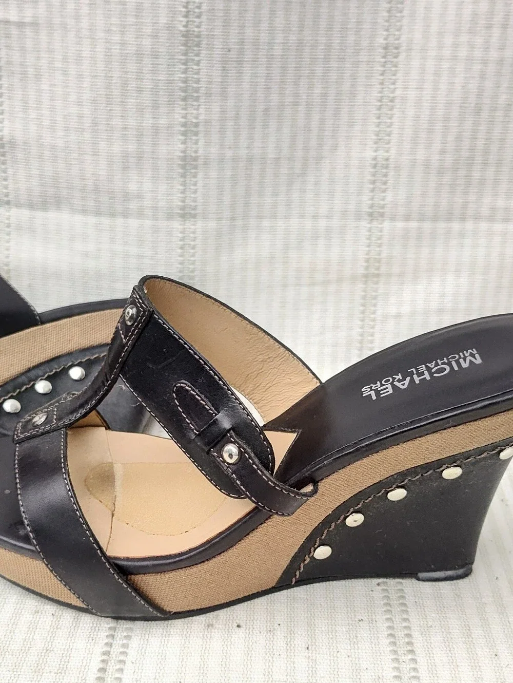 Michael Kors Open Toe Wedge Sandals Sz 8M